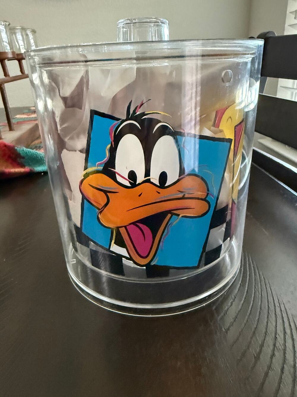 Vintage 1994 Looney Tunes Ice Bucket Bugs Bunny Daffy Tweety No Handle